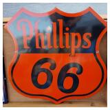 3OIN. PORC PHILLIPS 66 SHIELD SIGN 