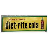 EMB. DIET-RITE COLA SIGN 