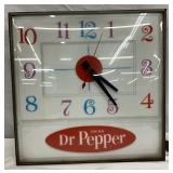 15 1/2IN. DR. PEPPER PAM CLOCK 