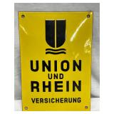 PORC. UNION UND RHEIN VERSICHERUNG SIGN 