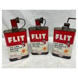 (3) 1 PINT FLIT FLY & MOSQUITO CANS 
