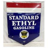 21 x 28″ Two-Sided Porcelain Standard Ethyl Gasoline Sign