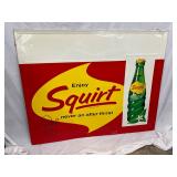 59 x 47-Inch Embossed Squirt Advertising Sign with Bottle Design