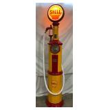 1925 National Simplex Model 60 Gas Pump Restored with Shell Globe