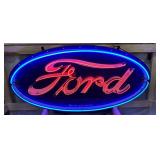 Ford Logo 2-COLOR OVAL Neon Sign
