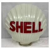 ORG. SHELL MILKGLASS GAS PUMP GLOBE 