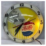 SAY PEPSI PLEASE DOUBLE BUBBLE CLOCK 