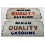 PAN-AM QUALITY GASOLINE GLASS PUMP LENS