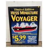 41” x 55” Limited Edition Hess Miniature Voyager Early Plastic Advertisement