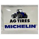 36” x 24” Metal Michelin Ag Tires Advertising Sign