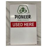24″ x 36″ Pioneer Brand Products Metal Advertising Sign
