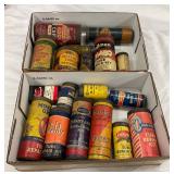 Vintage Tire Tube Repair Cans, Including Miller, Monkey Grip, Allstate, Goodyear, and Whiz