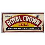 55 x 25-Inch Royal Crown Cola 5-Cent Sign by A-M Sign Co., Lynchburg, Virginia, 1941