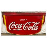 Double-Sided 60 x 36-inch Porcelain Coca-Cola Swinger Sign