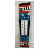 8 x 36-Inch Porcelain EX-LAX Advertising Thermometer