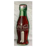 5 1/2 x 17″ Original Coca-Cola Thermometer in Contour Bottle Shape