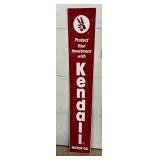 Kendall Motor Oil 12 x 72-Inch Aluminum Vertical Advertising Sign