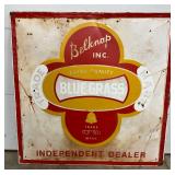 48-Inch Embossed Self-Framed Metal Bluegrass Independent Dealer Sign