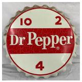 19-Inch Embossed Dr Pepper Bottle Cap Sign