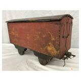 16×10 Wooden Train Cart with Removable Top and Hinged Door