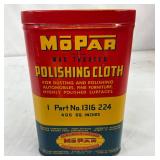 Vintage Mopar Wax Treated Polishing Cloth Tin