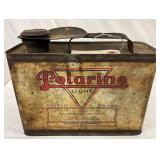 Standard Oil Polarine Light Metal Oil Can with Handle, 1 Gallon