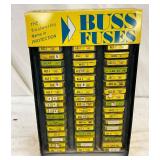 Vintage Buss Fuses 6×10 Display Case with Assorted Fuses