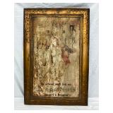 20 1/2×30 Grape-Nuts Metal Self-Framed Sign Featuring Girl and Dog