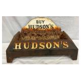 Vintage Cast Iron Advertising Trade Display for Hudson’s Soap