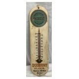 Russell-Miller Milling Company Wooden Advertising Thermometer, 4” x 15”