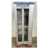 Original Bell System Aluminum Telephone Booth with Phone, 7 Ft Tall