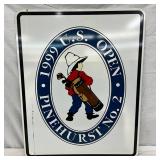 1999 U.S. Open Pinehurst No. 2 Aluminum Sign, 24 x 30 Inches