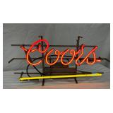24 x 12-Inch Coors Beer Neon Bar Sign