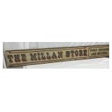 93X12 DS Wooden Store Smalts Sign for ‘The Millan Store’ 