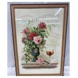 Framed 22 x 32 Original Jacob Hoffmann Brewing Co. Advertisement, 1879
