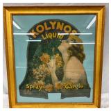 Framed Early Cardboard Die-Cut Advertising Display for Kolynos Liquid