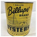 1-Gallon Billups’ Brand Oyster Tin