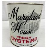 Maryland House Fresh Oysters 1-Gallon Tin Can