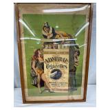 Framed Advertising Poster for Admiral Cigarettes, Circa Early 20th Century