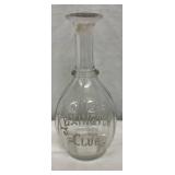 Early 1900s Old Lexington Club Glass Whiskey Decanter
