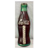 Early Die-Cut Coca-Cola Bottle Thermometer, 5” x 16”
