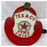Texaco Fire Chief Eagle-Decorated Red Plastic Helmet