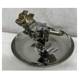 Mack Bulldog Ash Tray with Chrome-Plated Finish