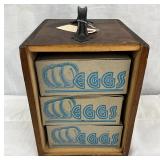 Wooden Egg Carrier Box with Handle, 6 1/2″ x 8 1/2″