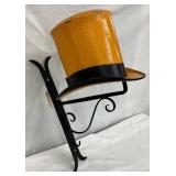 Metal Top Hat Trade Store Display with Mounting Bracket, 10×21