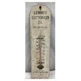 4X15 Early Lummus Cotton Gin Co. Thermometer