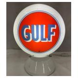 11×8 Gulf Globe Light-Up Sign with White Base
