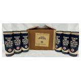 Texaco Tire Inflator Box w/ 6 1pd Cans