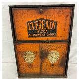 Eveready Mazda Automobile Lamps Metal Cabinet, 16×22 1/2 Inches