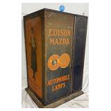 Edison Mazda Automotive Lamps Cabinet with Advertising Graphics